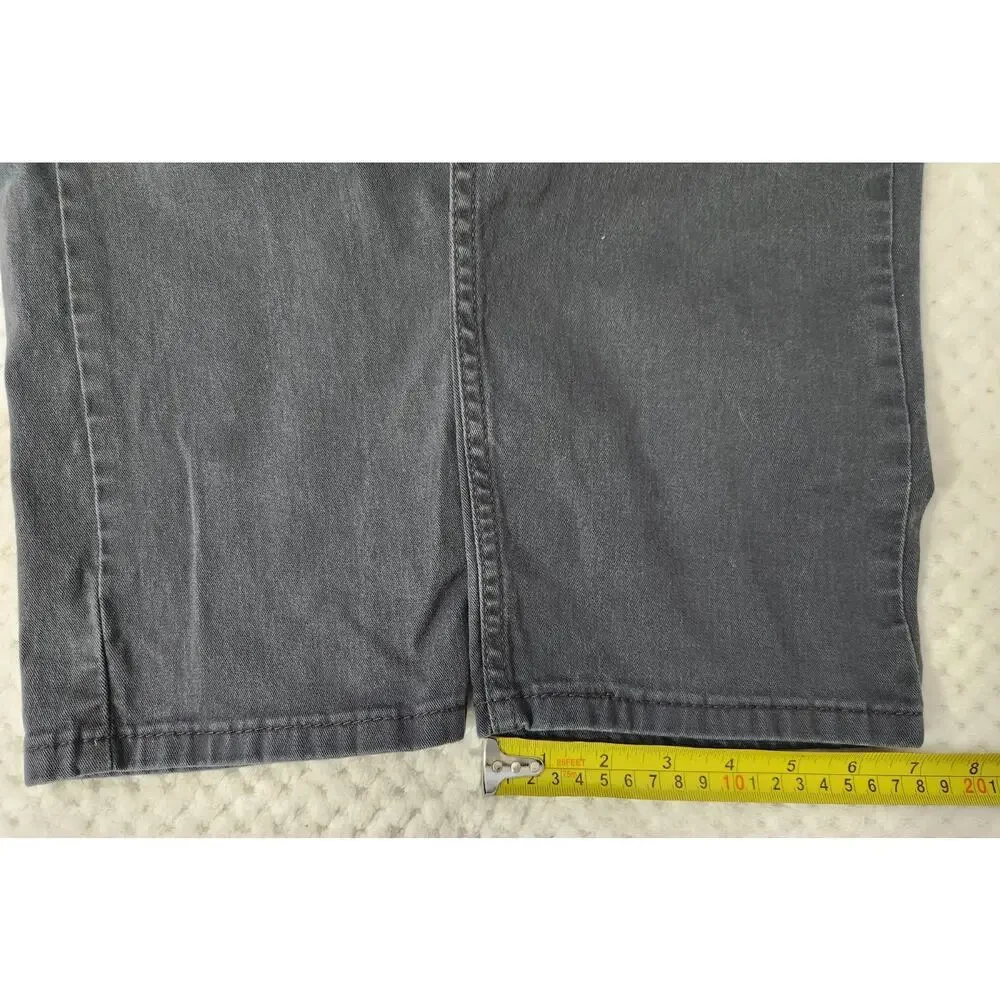 Levis‎ 502 Jeans Mens 34x32 Gray Tapered Stretch Denim Casual Pants